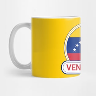 Venezuela Country Badge - Venezuela Flag Mug